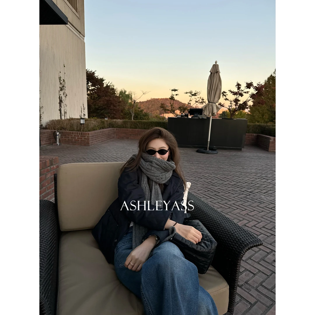 【ASHLEYASS】“猪鼻子羊绒围巾”质感舒适保暖针织围巾LSP420203S