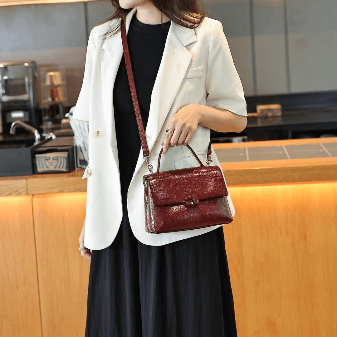 QYX-81232-安可拉红-RAIN.CUN轻奢小众时尚百搭女士包