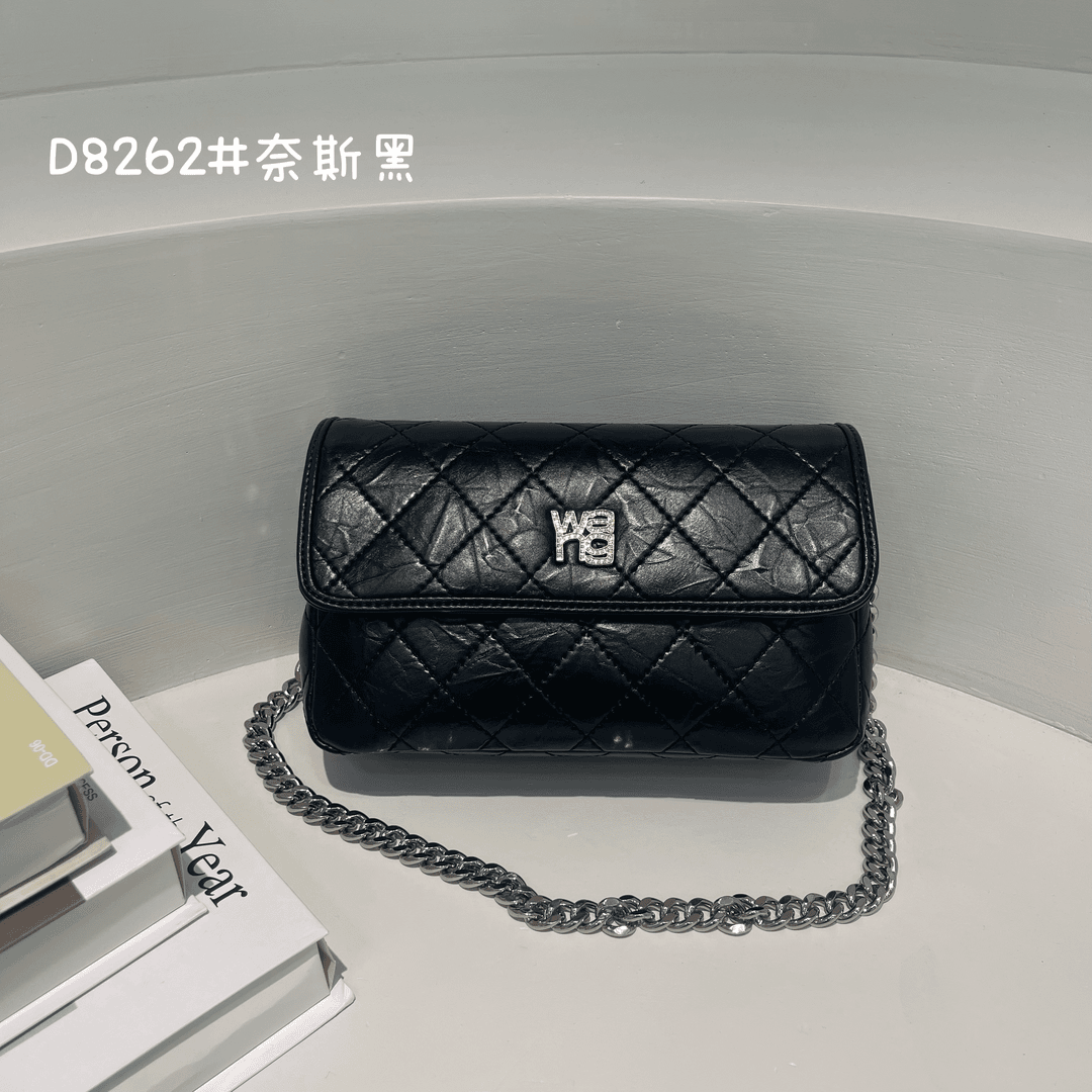 【孤】ZT-D-8262-奈斯黑-RAIN.CUN轻奢小众时尚百搭女士包