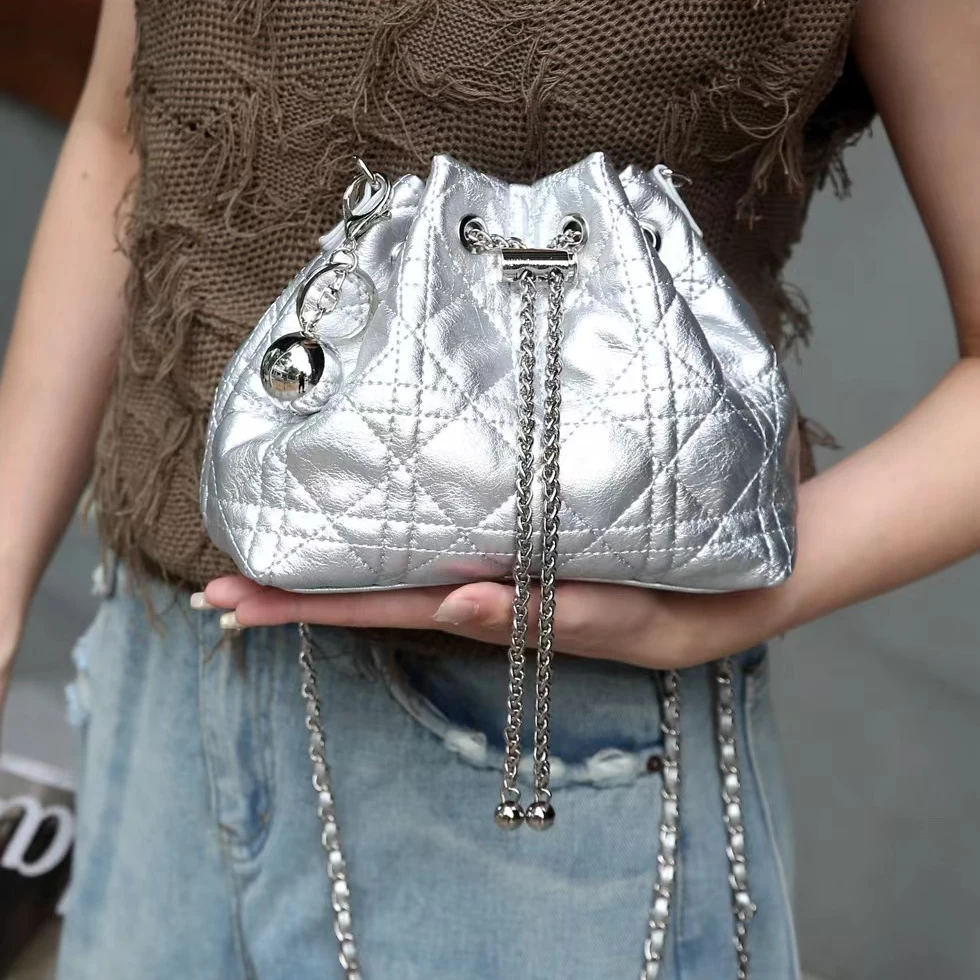 SKL-A0309-1-银色-RAIN.CUN轻奢小众时尚百搭女士包