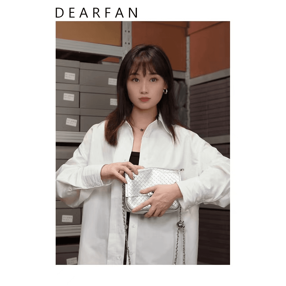 【芝麻】SKL-5190-珠光银-RAIN.CUN轻奢小众时尚百搭女士包x