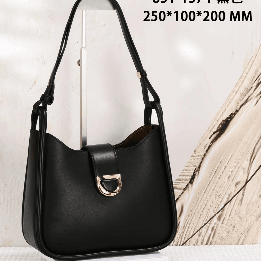 GQ-1374-黑色-RAIN.CUN轻奢小众时尚百搭女士包