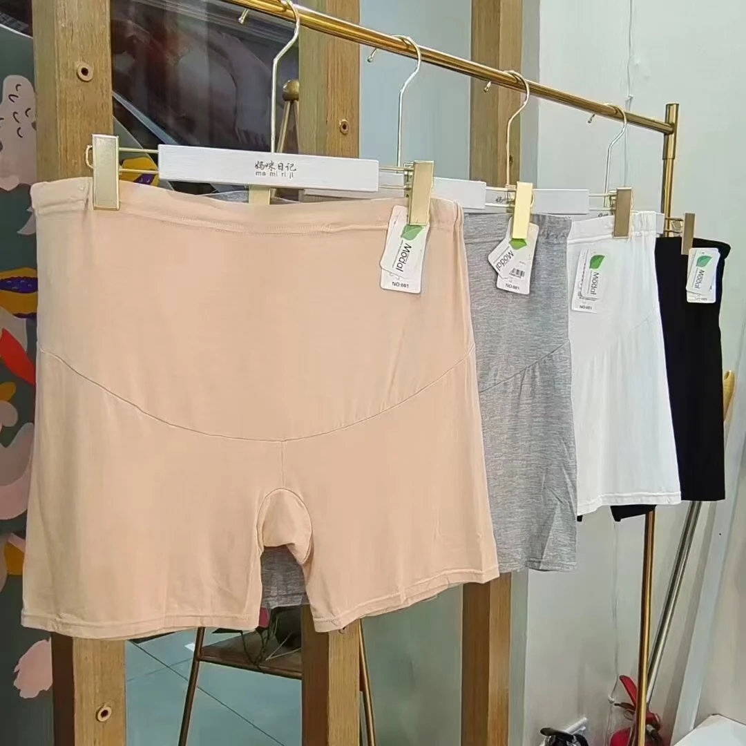 孕妇装百搭打底裤均码高腰舒适加档平角内裤时尚夏季防走光安全裤