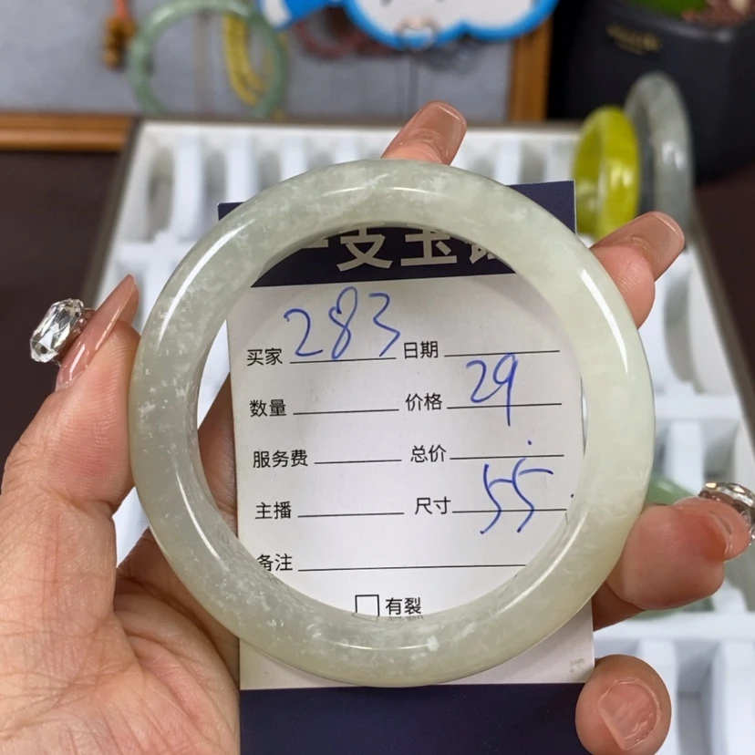 【闪购商品】蛇纹石玉手镯未镶嵌