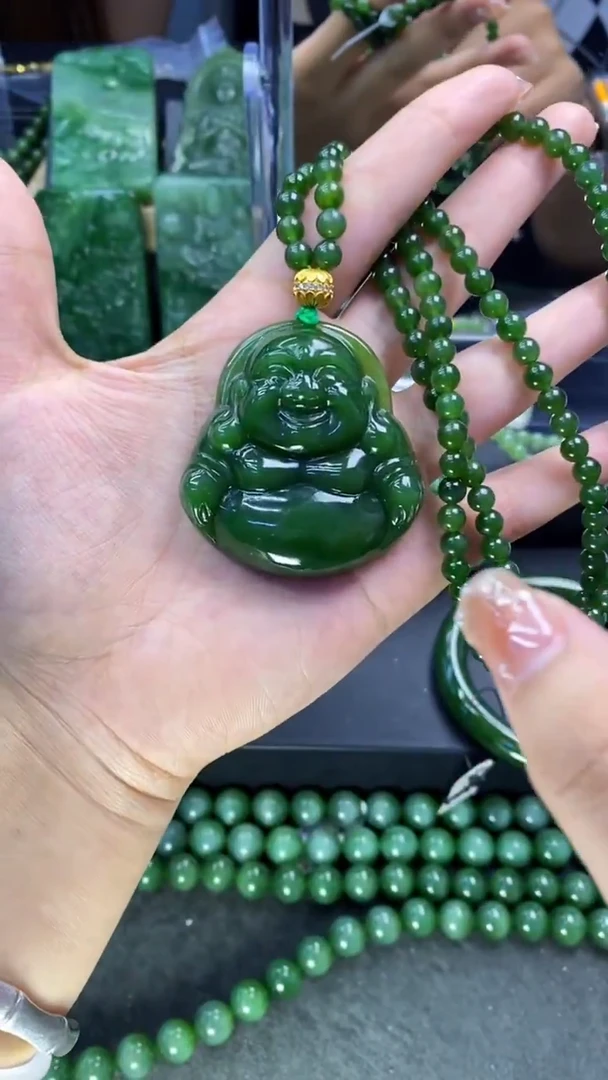 【闪购商品】和田玉（碧玉）挂件未镶嵌1