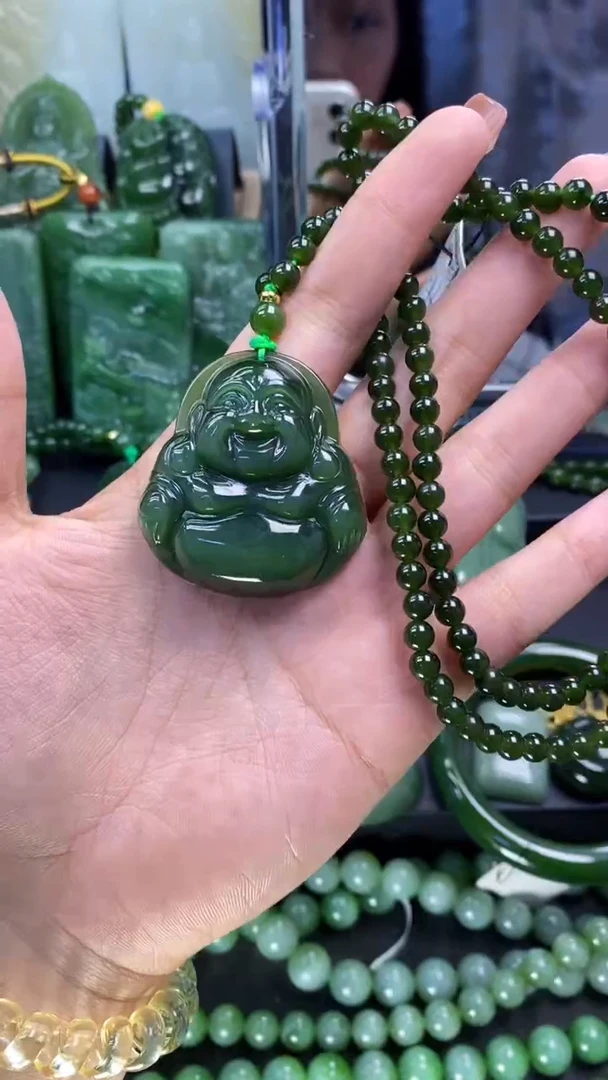 【闪购商品】和田玉（碧玉）挂件未镶嵌1