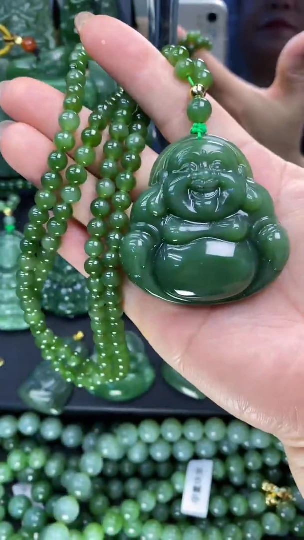 【闪购商品】和田玉（碧玉）挂件未镶嵌1