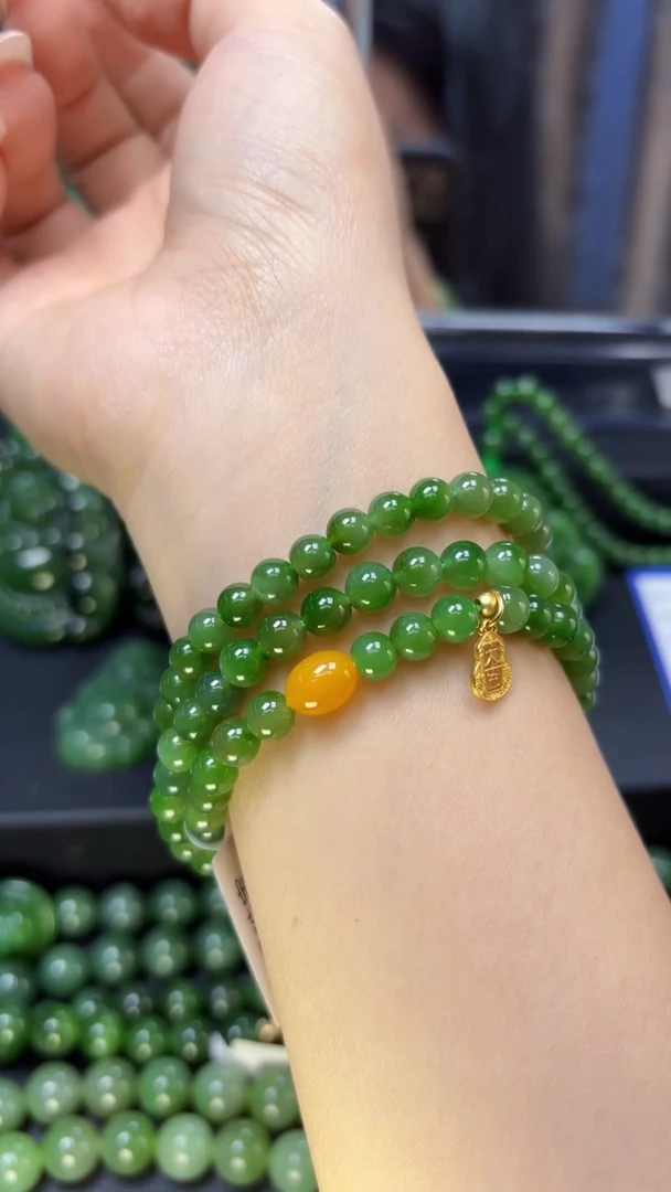 【闪购商品】和田玉（碧玉）手串未镶嵌1