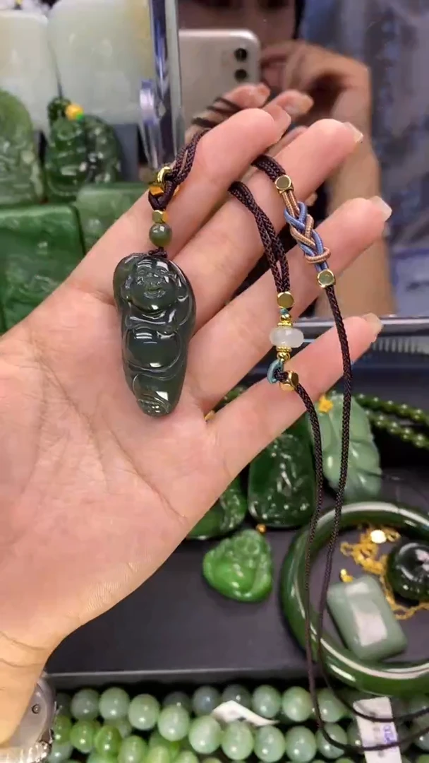 【闪购商品】和田玉（碧玉）挂件未镶嵌1