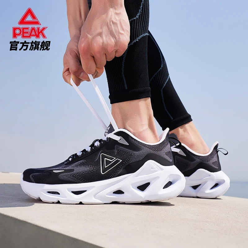 匹克风洞2.0跑步鞋男2024夏季新款透气运动鞋缓震跑鞋休闲慢跑鞋