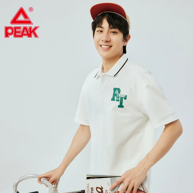 匹克RIGHT系列|运动T恤2025新款翻领宽松透气情侣纯色短袖Polo衫