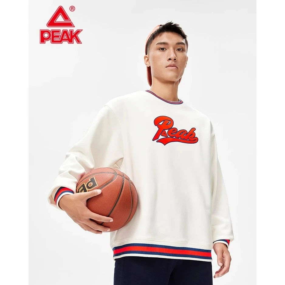 匹克篮球文化长袖卫衣2025春季新款运动休闲上衣男长袖套头打底衫
