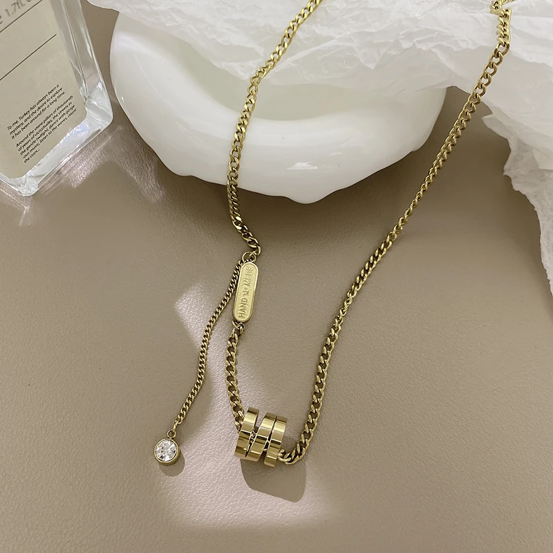 小蛮腰项链女小众设计感高级感百搭毛衣链2022年新款潮