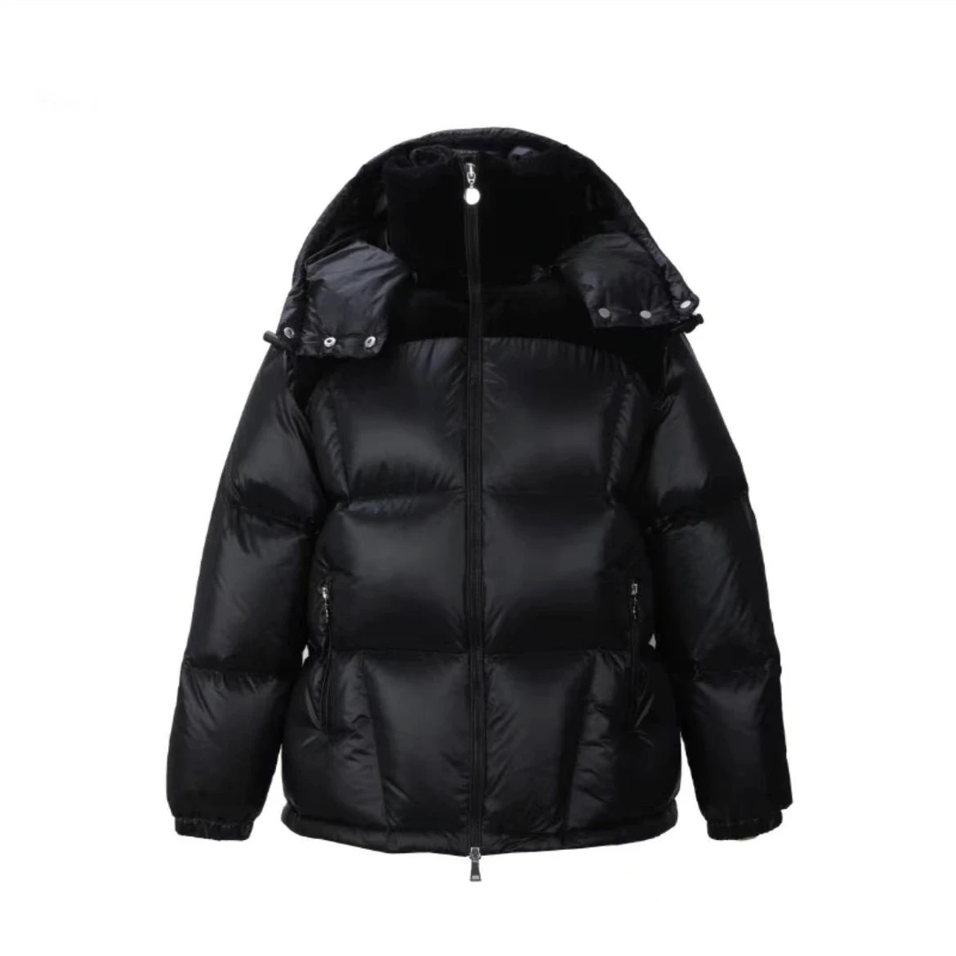 【线下4399！】G114#8002款90鹅绒服可拆卸帽面包服