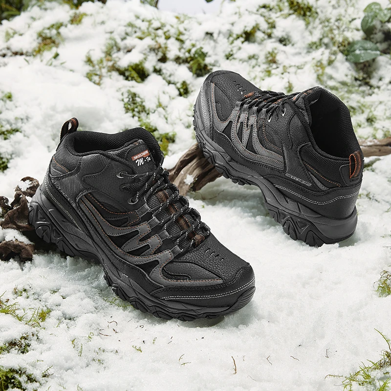 SKECHERS/斯凯奇男子D'LITES系列防滑耐磨户外防水登山厚底鞋