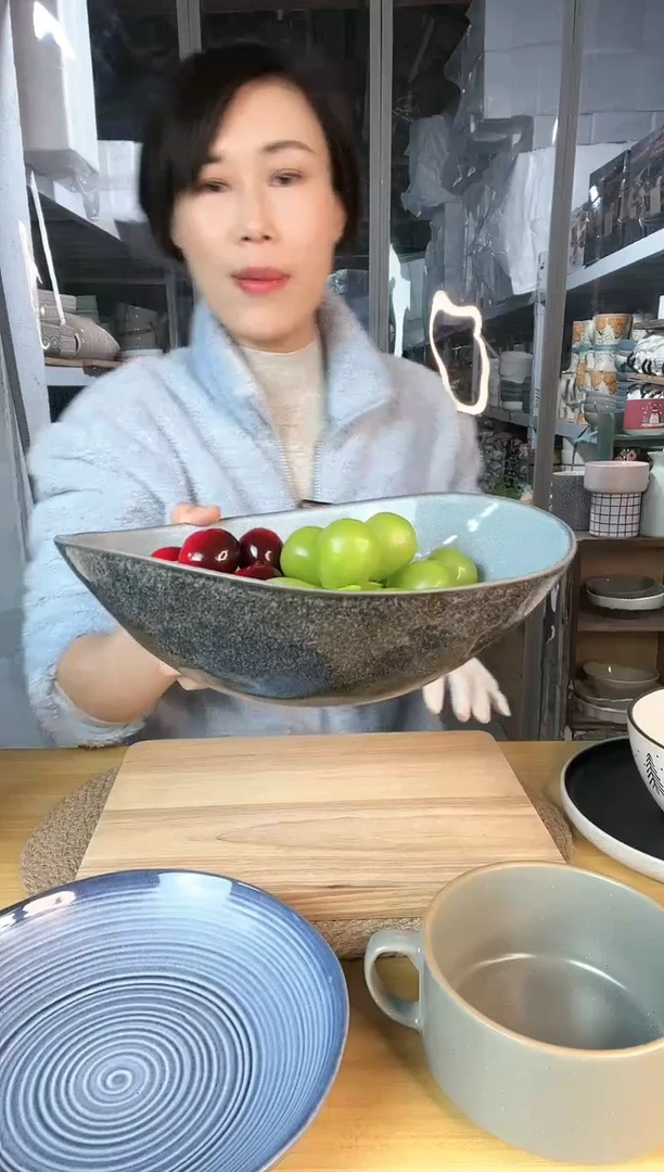 【闪购商品】陶瓷盘10英寸椭圆异形碗微瑕