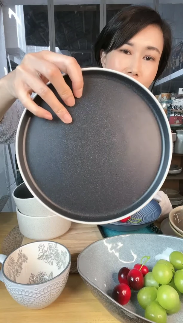 【闪购商品】陶瓷盘8.2英寸小平盘微瑕