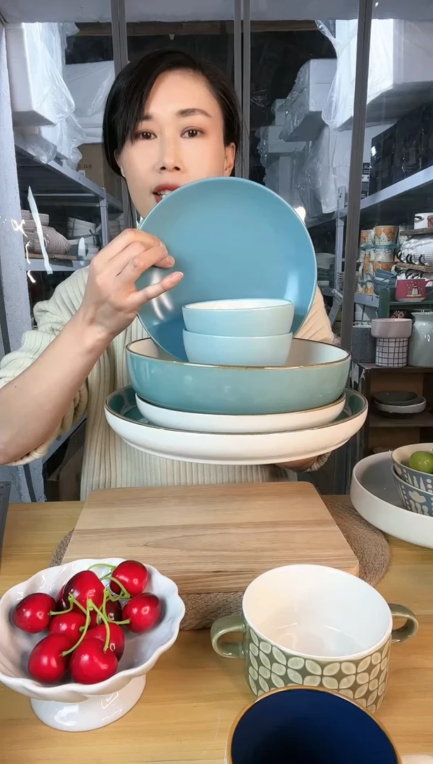 【闪购商品】陶瓷盘碗盘套装微瑕