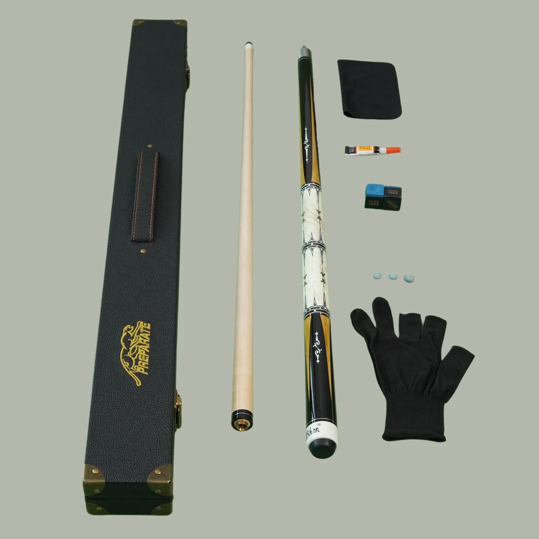 美洲豹赤霄战神同款分体小头手工台球杆九球中式中头黑八桌球杆