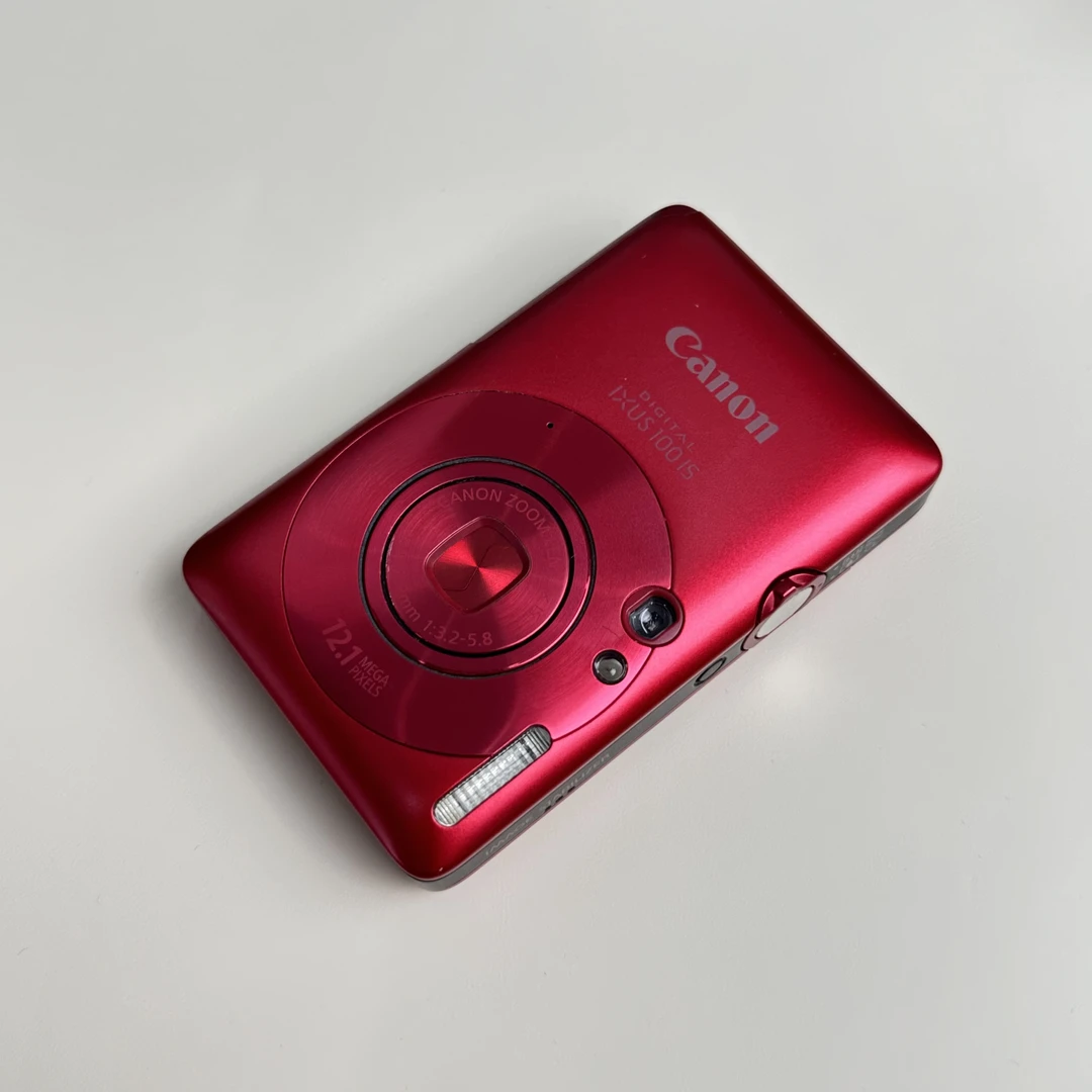 9新 Canon/佳能 ixus100红1200万像素3倍变焦ccd数码相机