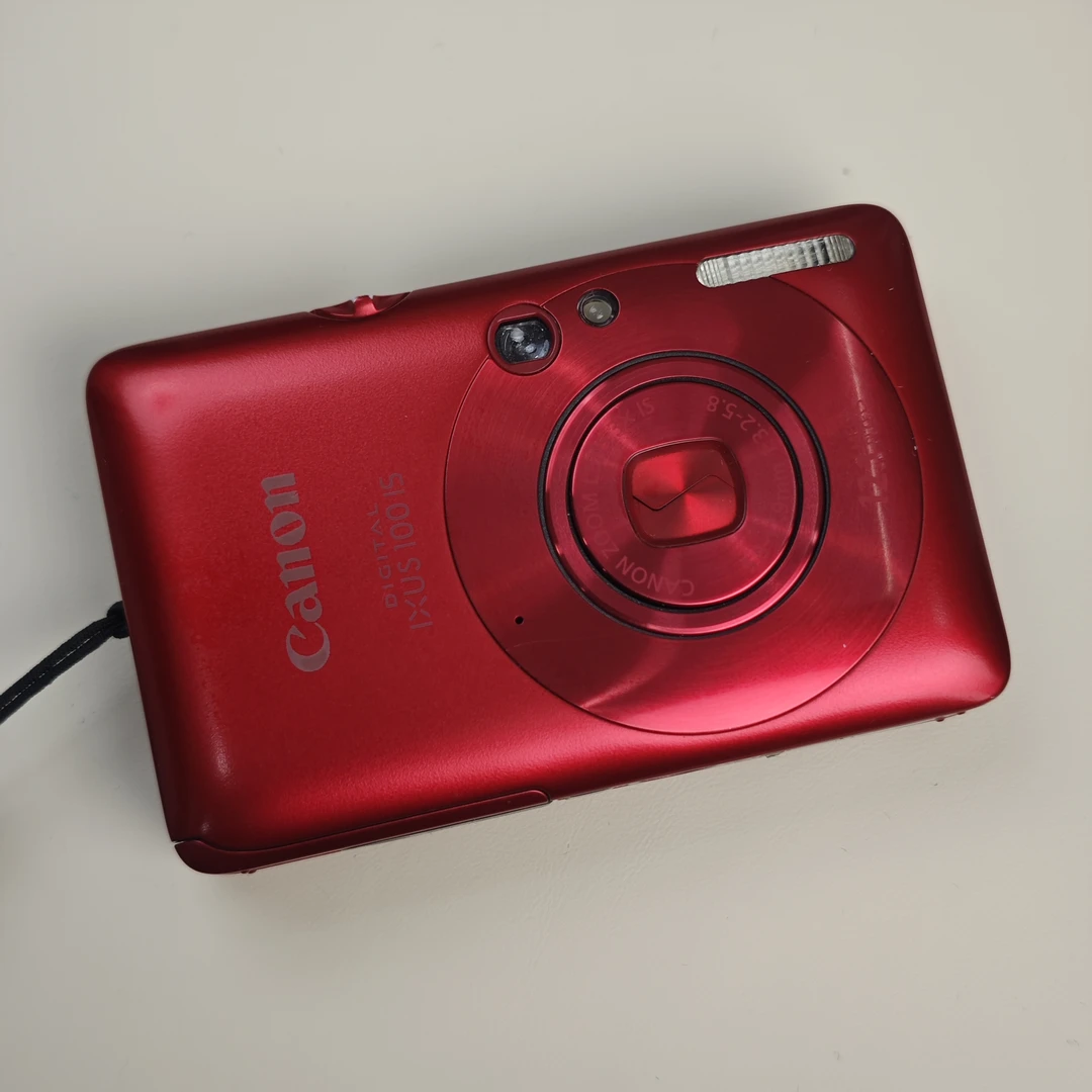 9新 Canon/佳能 ixus100红色1210万像素3倍变焦ccd数码相机