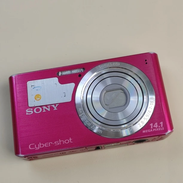 9新 Sony/索尼 w610玫瑰粉1410万像素4倍变焦ccd数码相机