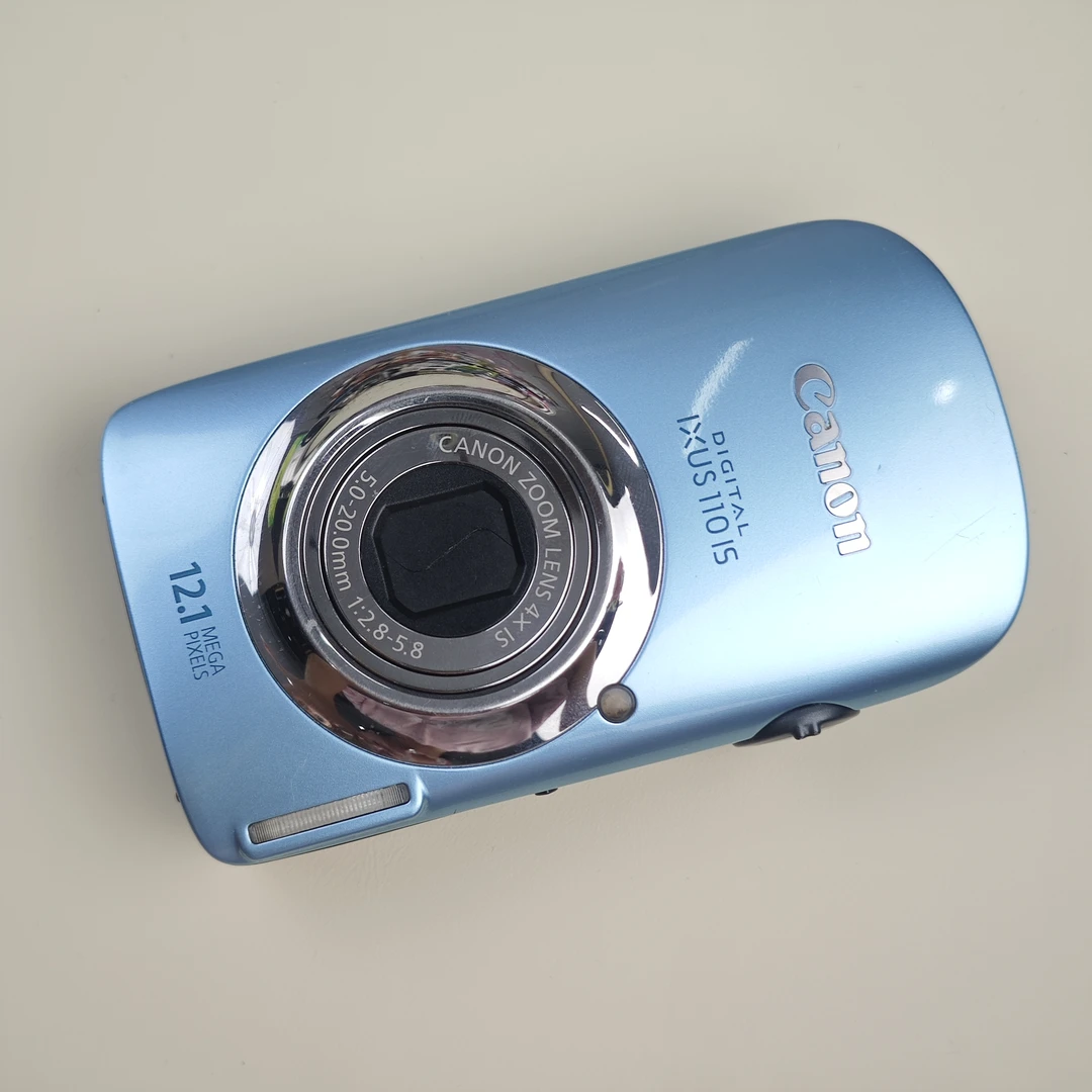9新 Canon/佳能 ixus110日版蓝1210万像素4倍变焦ccd数码相机