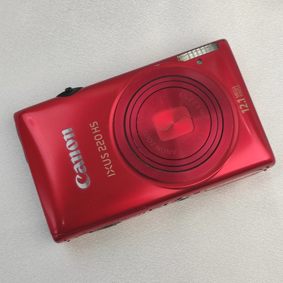 95新 Canon/佳能 ixus220红1210万像素5倍变焦ccd数码相机