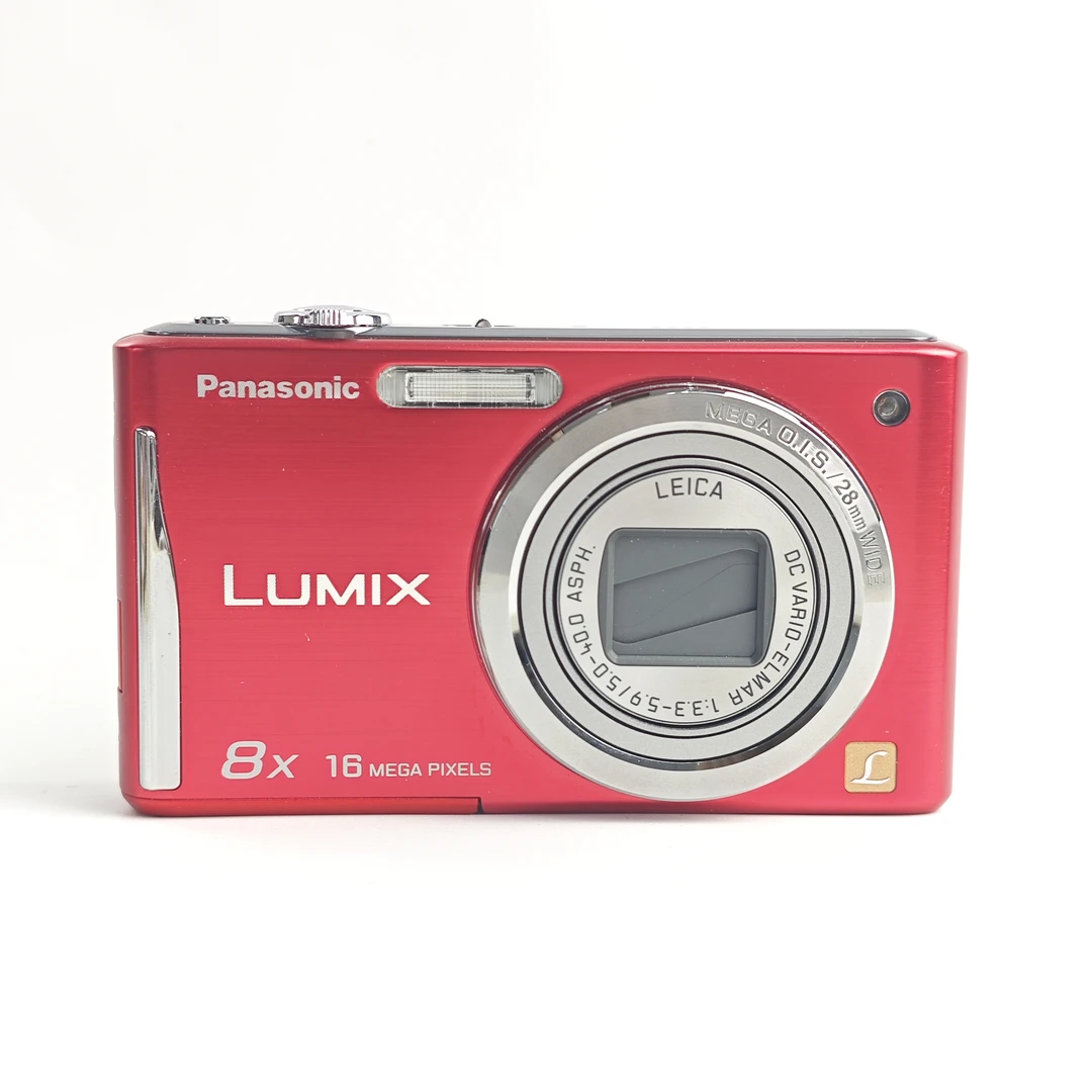 95新 Panasonic/松下 fh27财气红1610万像素8倍变焦ccd数码相机