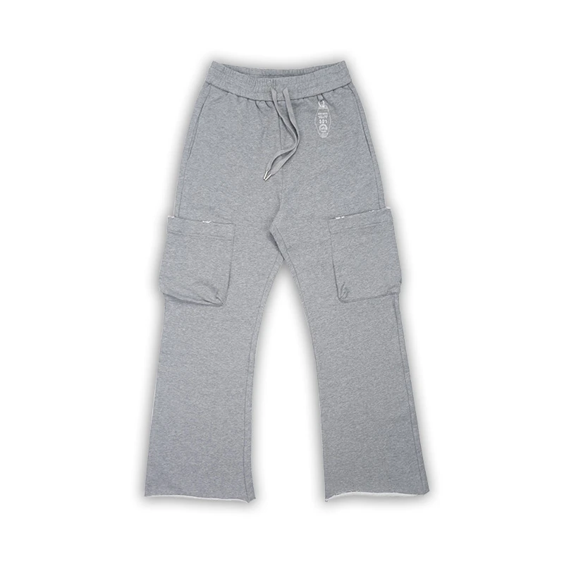 SOD Co. “Motel Keychain"多口袋微喇卫裤 浅灰色