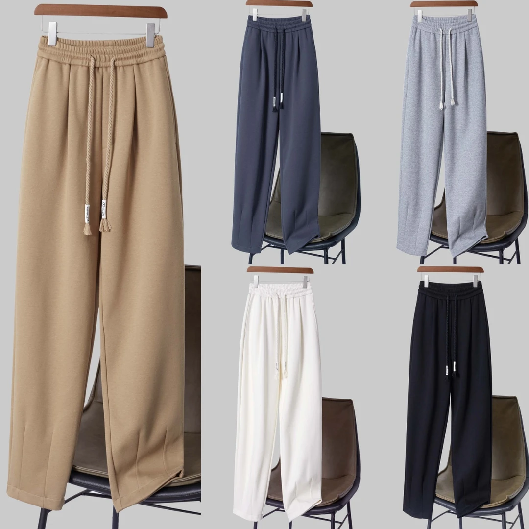 2024年秋款加厚休闲阔腿裤3008