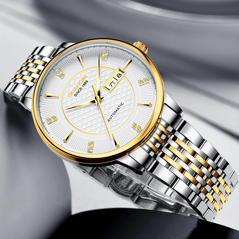 GUANQIN/冠琴GJ16298超薄全自动机械表男士手表简约气质防水腕表