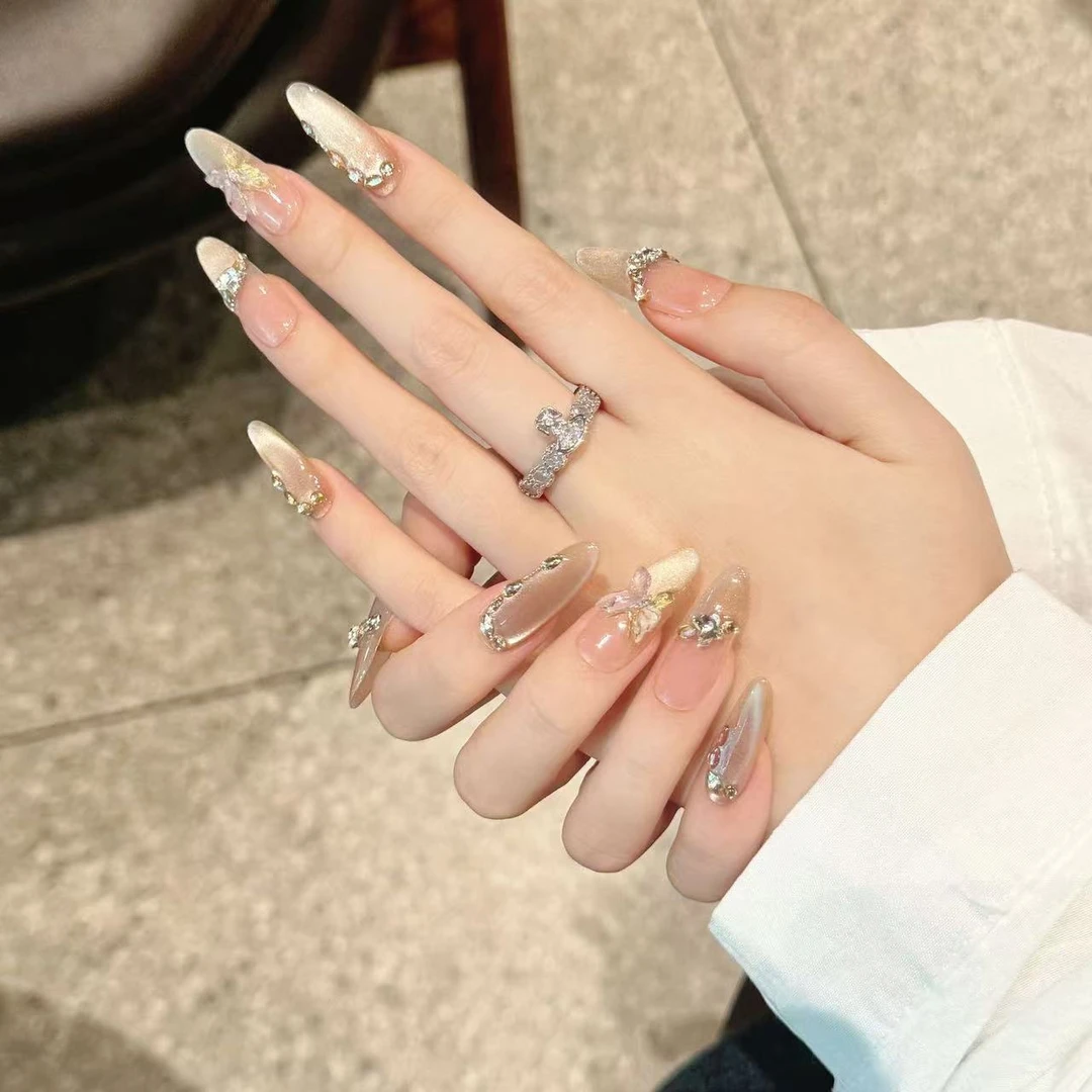 冷萃蝴蝶  纯手工穿戴甲片10片