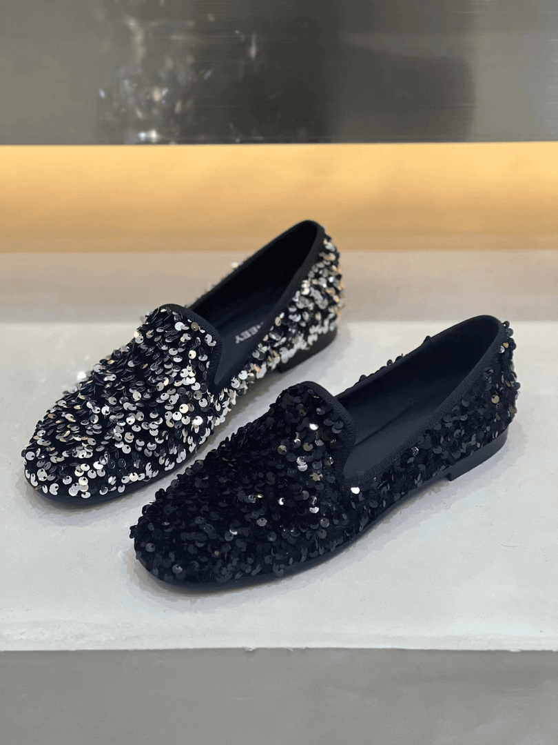 103-51【高端原创欧货】女鞋夏季百搭女士乐福鞋小香风时尚黑色软底