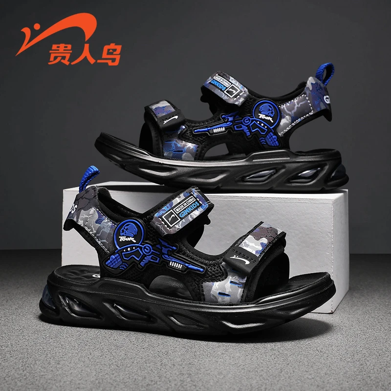 贵人鸟儿童凉鞋23032L气垫底男童夏季沙滩鞋