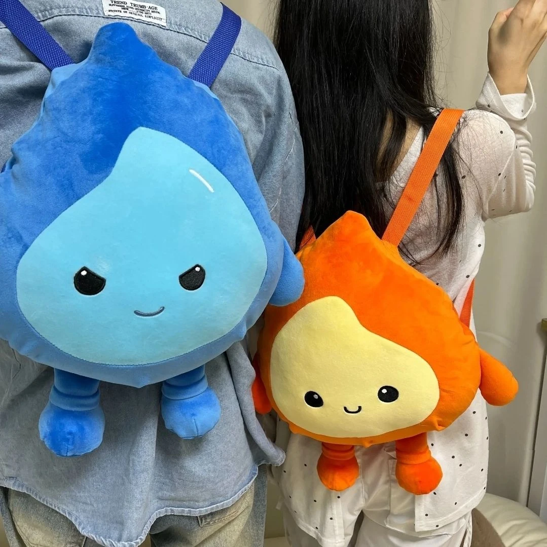 【小羊】会跑步的小火人双肩包玩偶布娃娃公仔毛绒玩具女生双肩包