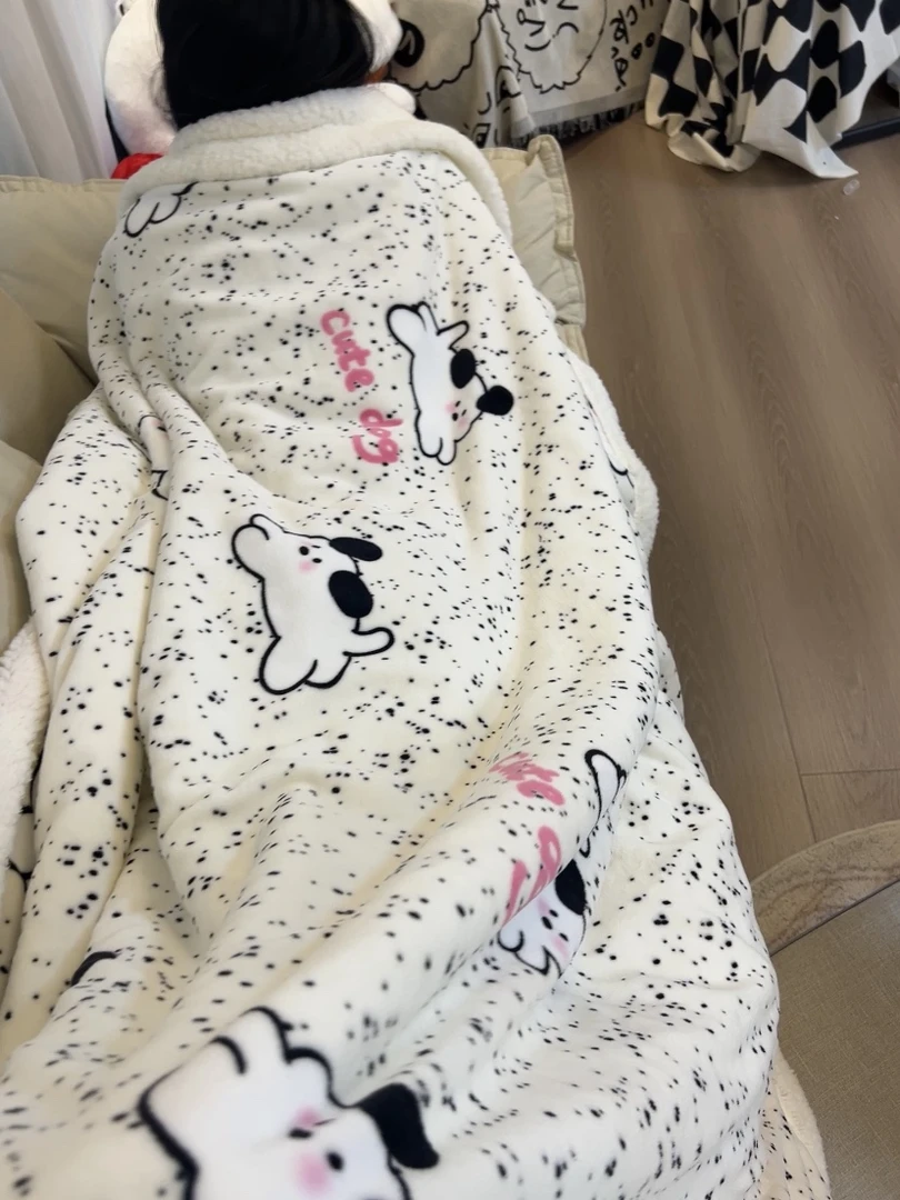 【小羊】宿舍冬季毛毯可爱小狗秋冬牛奶绒毯子羊羔绒毛毯午睡盖毯