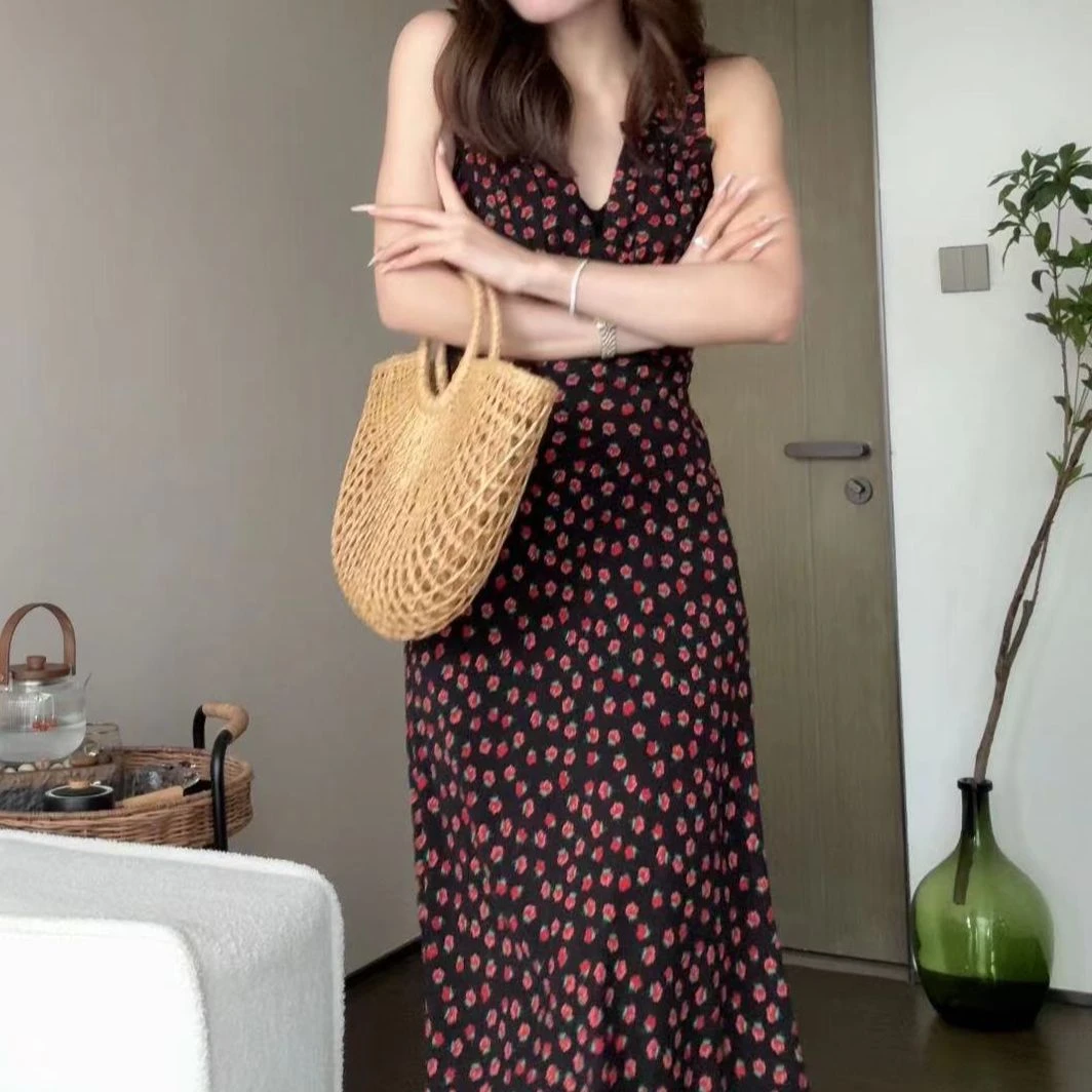 【微笑】B0974 女装连衣裙显瘦气质性感夏季长款