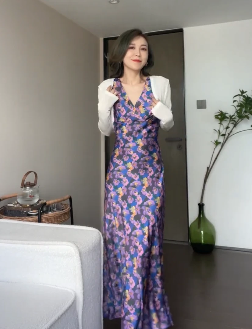 【炸姐婕拉】B1038 夏款碎花夏天温柔法式百搭收腰连衣裙