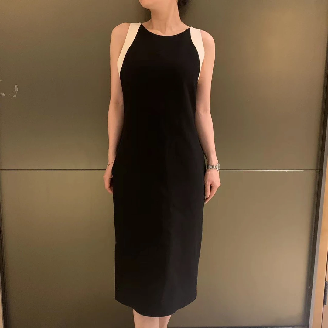 【深圳传奇定制】春夏超显瘦气质中长款简约连衣裙 B0425-B0178
