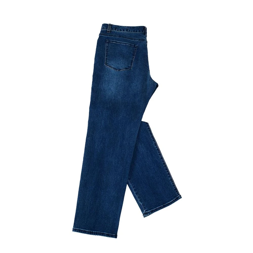 大码水洗男牛仔裤子中腰商务休闲多口袋裤耐磨流行男裤修身直筒裤