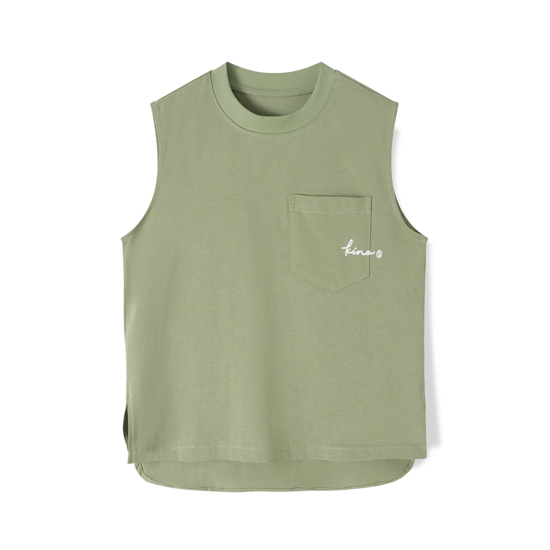 【现货】中大童青少年印花无袖T恤夏季2024宽松男童坎肩休闲背心夏