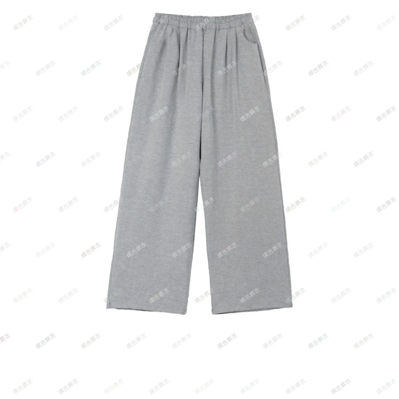 原创设计24-1710加厚休闲百搭宽松秋冬纯色阔腿裤