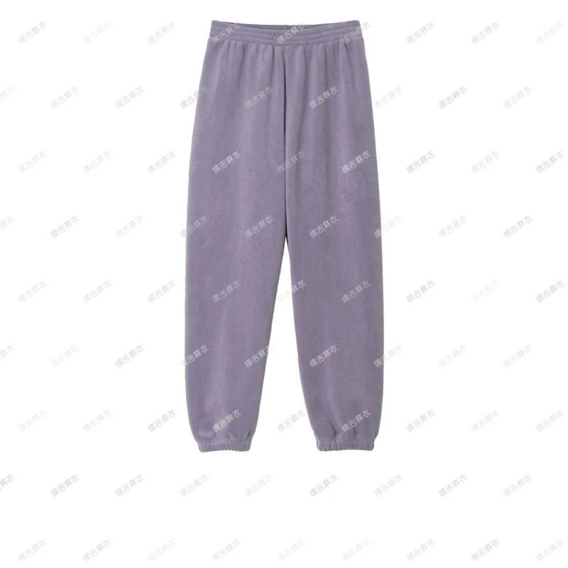 原创设计24-1893【冬暖意】超厚宽松保暖秋冬纯色休闲裤