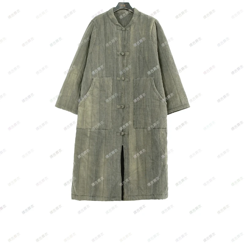 原创设计24-1478【青衣花旦】亚麻时尚休闲复古宽松中国风棉衣