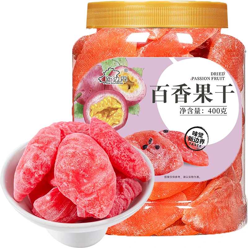 新边界罐装百香果干400g