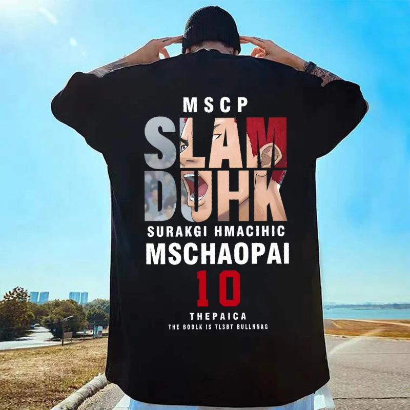 微胖纯棉短袖T恤男ins潮牌欧美式印花宽松大码男生上衣半截袖夏装