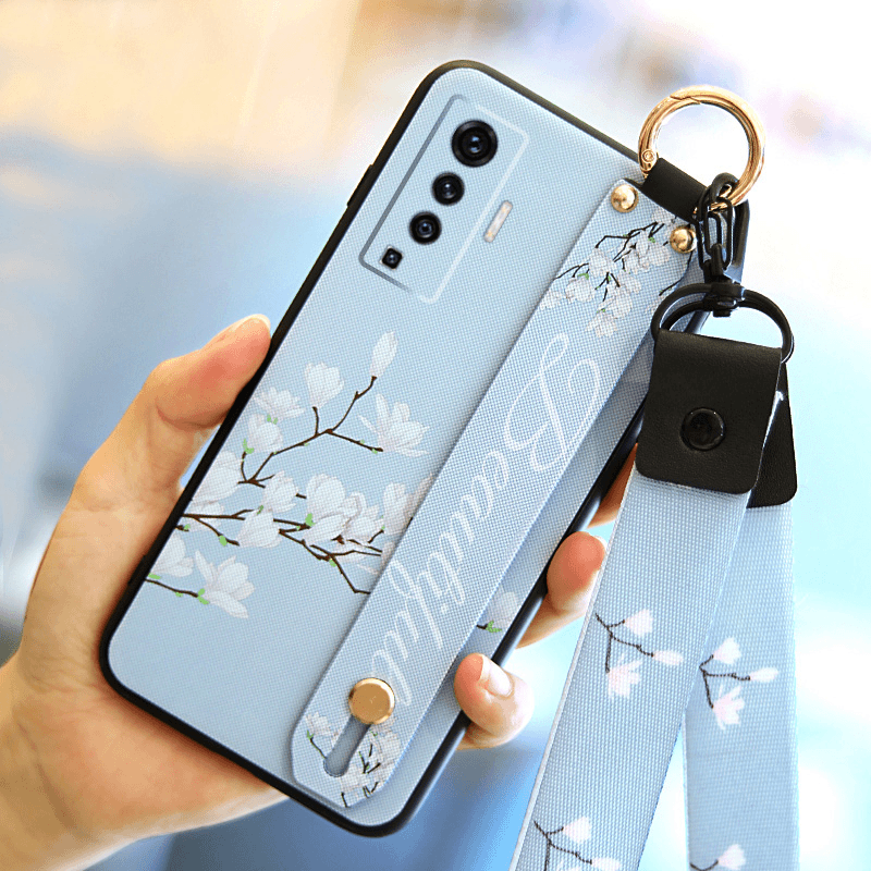 适用于vivox50手机壳腕带vivox50pro硅胶保护套VIVO X50Pro全包边