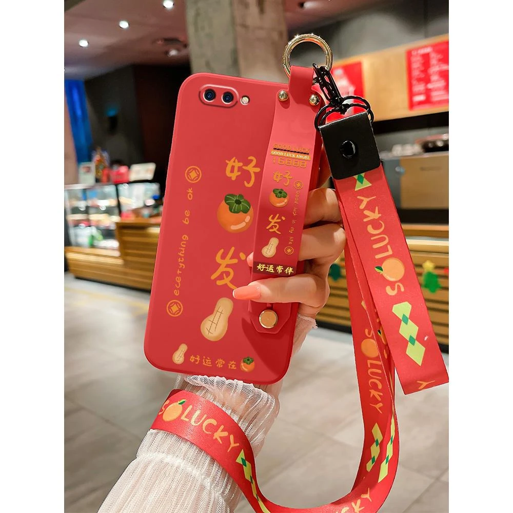 适用OPPOr11手机壳OPPOR11Plus直边液态硅胶OPPOr11s新年款腕带支