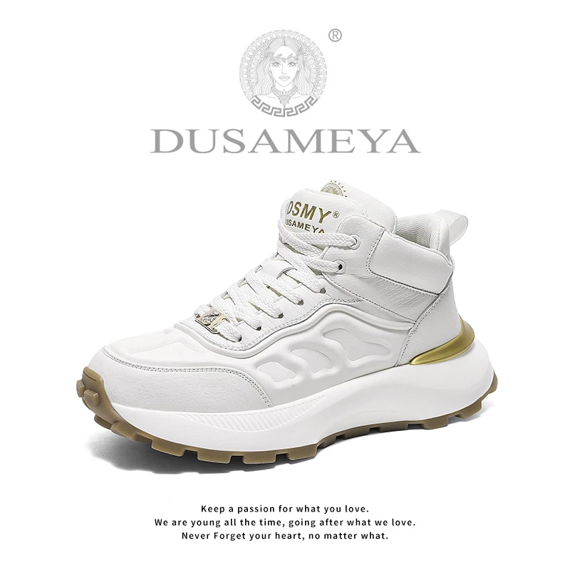 DUSAMEYA/杜莎米娅秋冬新款马丁靴户外工装雅丹风厚底防滑增高鞋